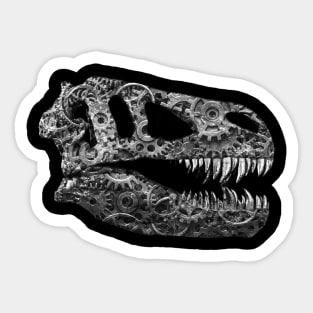 Dinosaur in Steampunk Design Sticker